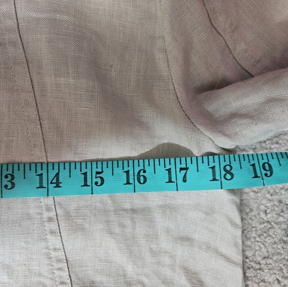 MARVIN RICHARDS cropped Cream Linen Jacket. Size Small - Picture 10 of 11